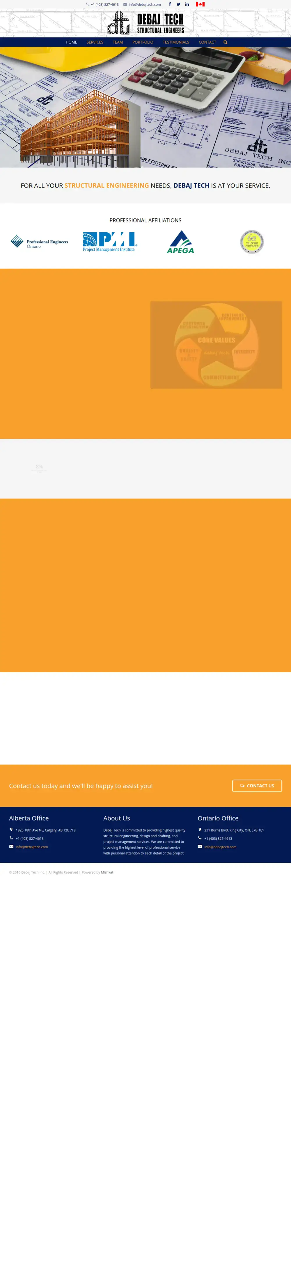 Debaj Tech homepage preview