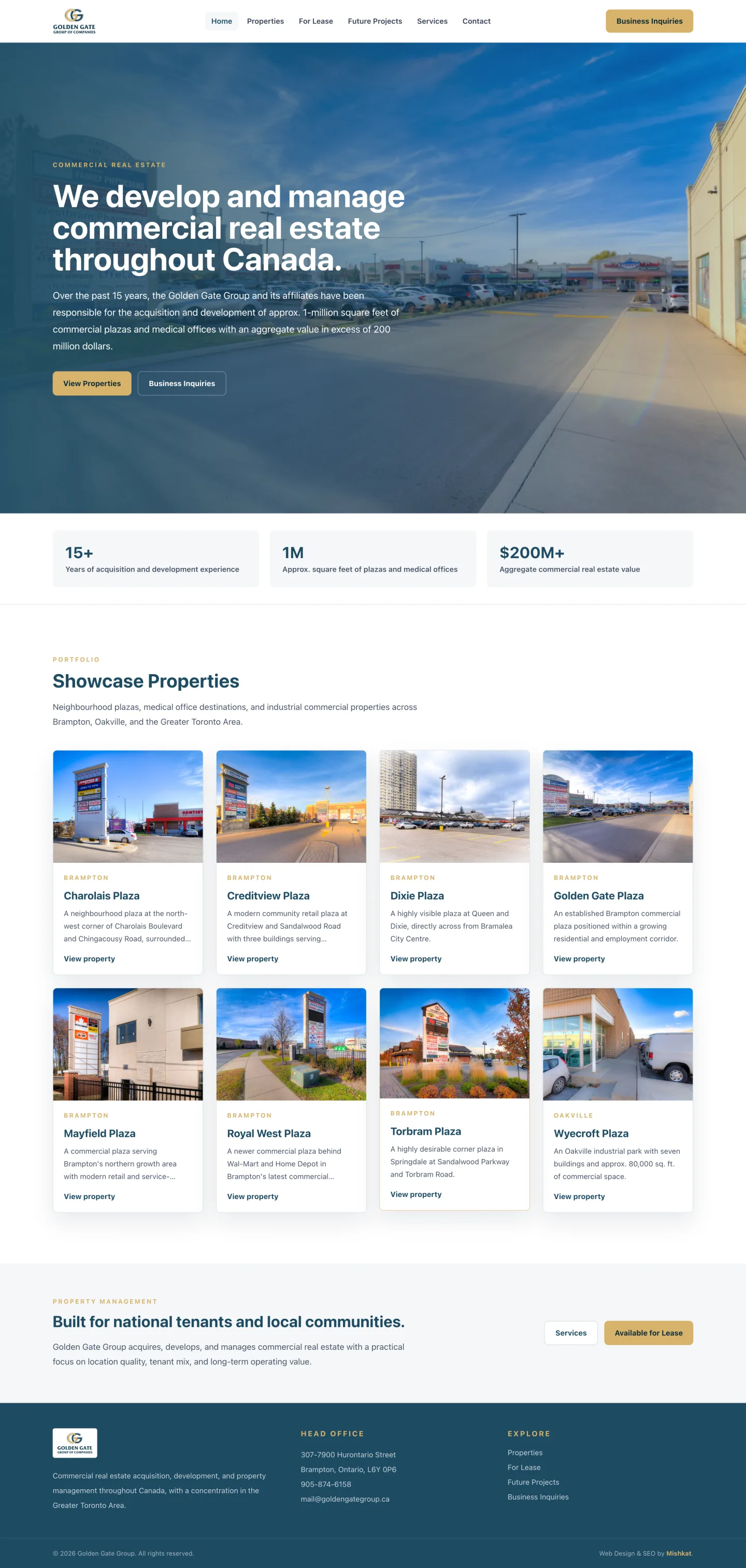 Golden Gate Group homepage preview