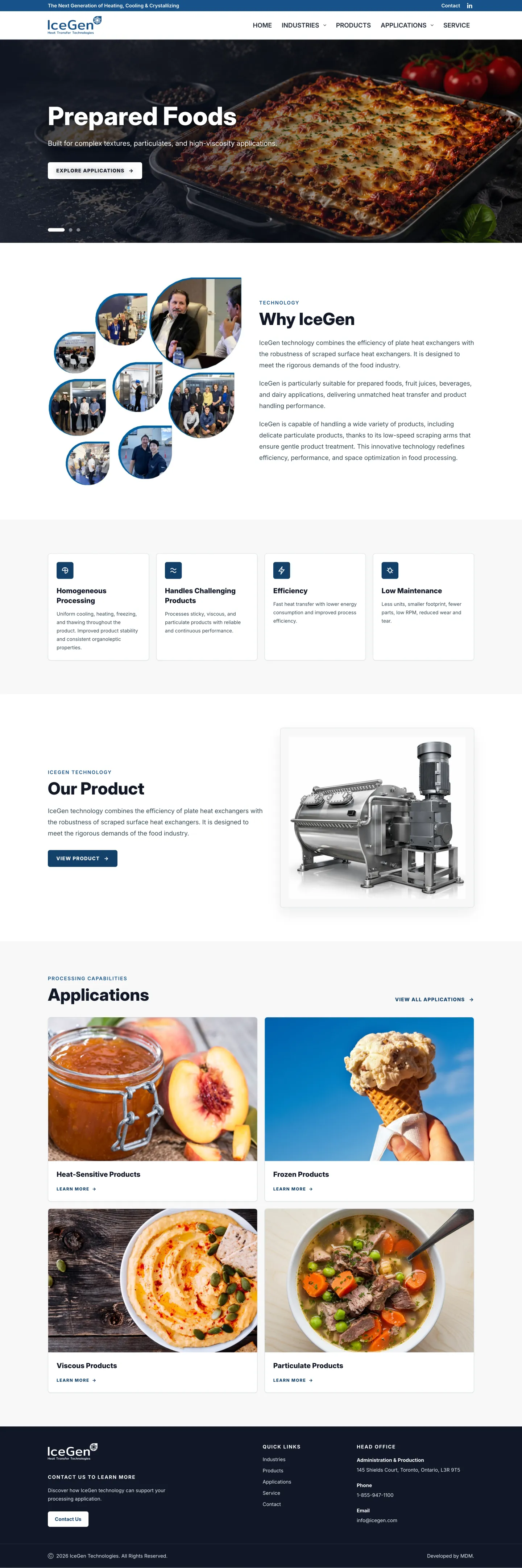 IceGen homepage preview