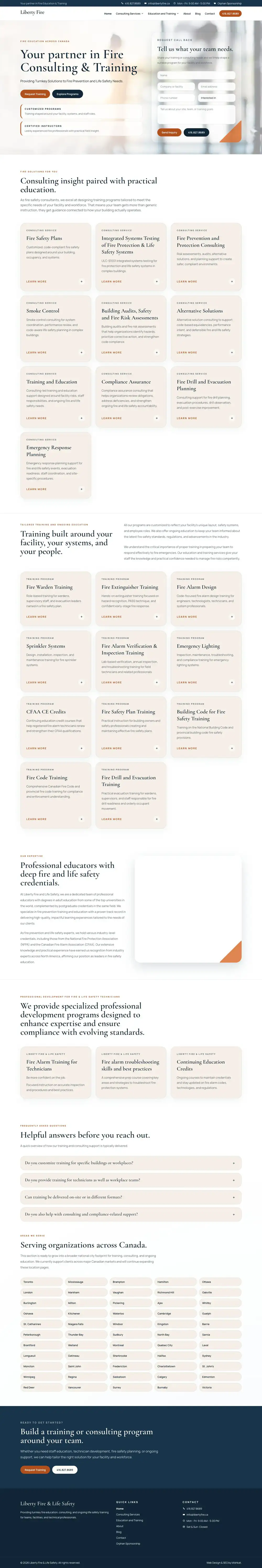 Liberty Fire homepage preview