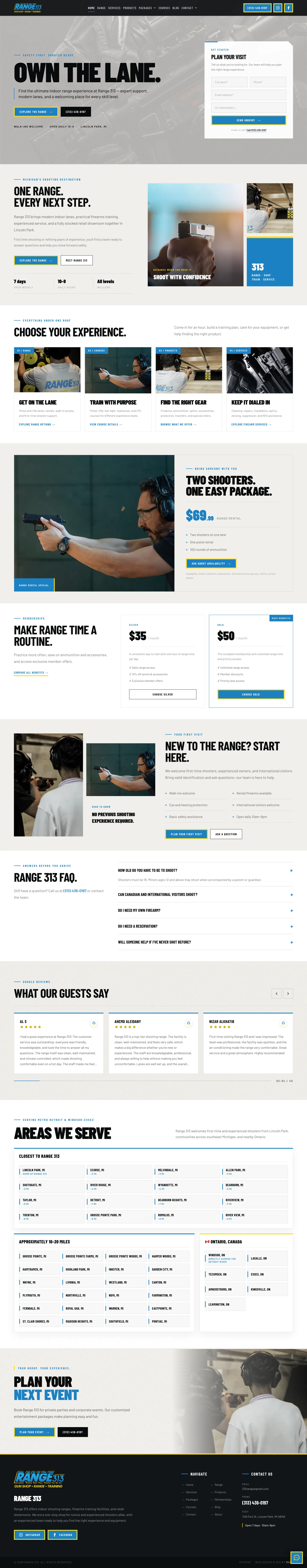 Range 313 homepage preview