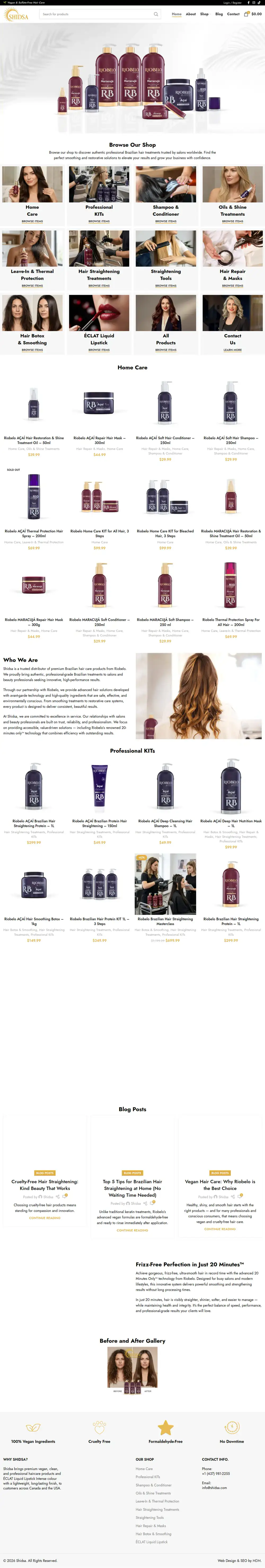 SHIDSA homepage preview